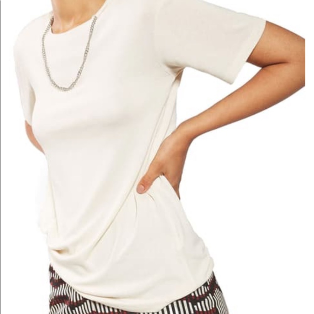 TOPSHOP NEW Knit T-Shirt w/ Attached Chain